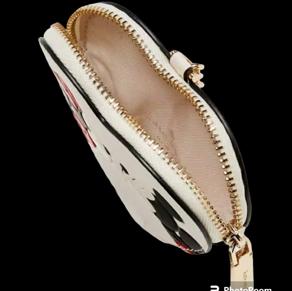 KATE SPADE X DISNEY MICKEY & MINNIE KISSING COIN PURSE NWT - Picture 3 of 9